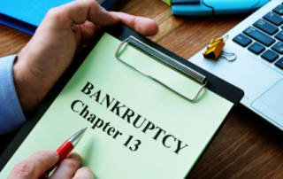 clipboard saying chapter 13 bankruptcy